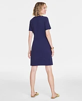 On 34th Women's Side-Tie Knit Mini Dress, Created for Macy's