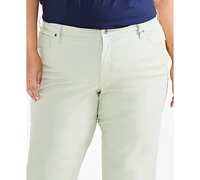 Style & Co Plus Curvy Roll-Cuff Capri Jeans