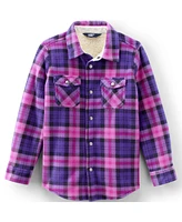 Lands' End Girls Flannel Shacket