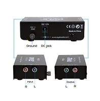 Pyle Pro Audio Phono Turntable Preamp with Ultra-Low Noise and 12-Volt Power Adapter