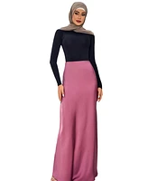Urban Modesty Women's Burnt Orange Satin Skirt