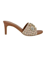 Guess Women's Weekful Embellished Mid Heel Sandals