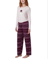 Hue Women's 2-Pc. Timeless Soft Jersey Packaged Pajama Set