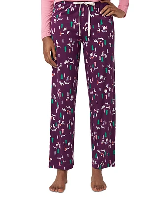 Hue Women's Dogs The Wild Mid-Rise Pajama Pants