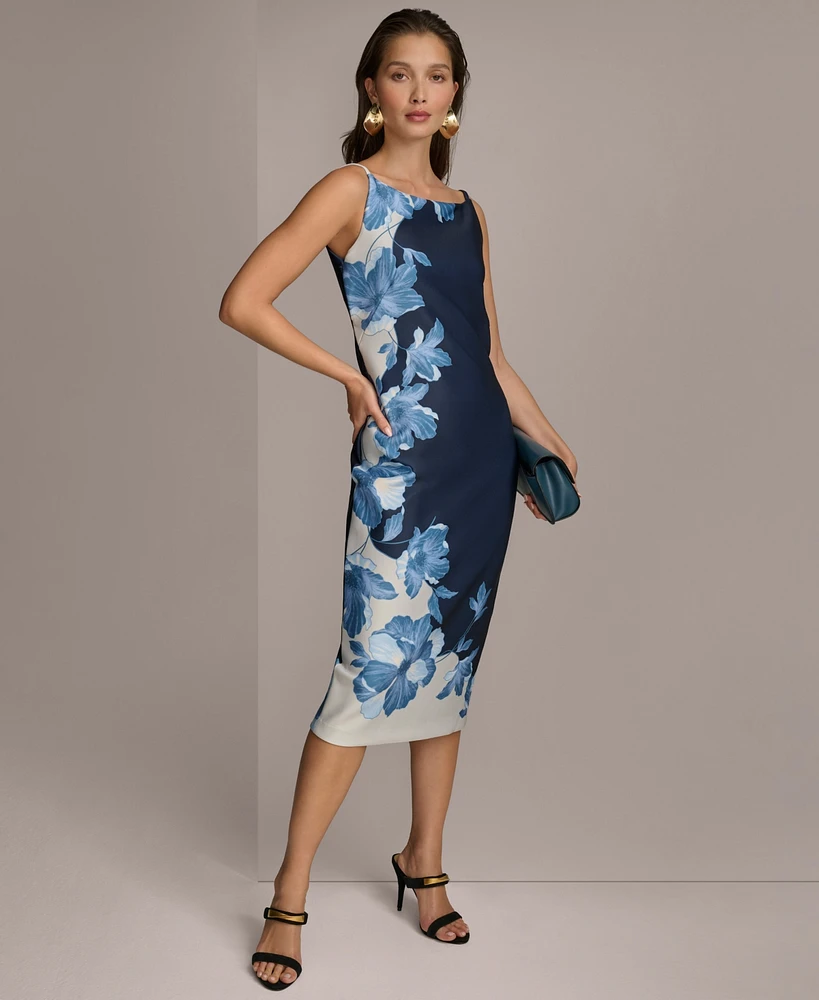 Donna Karan New York Women's Floral-Print Sheath Dress