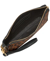 Fossil Leather Zipper Wristlet