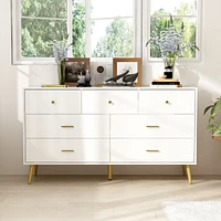 Homsee White Storage Cabinet with 7 Drawers