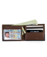 Timberland Men's Two-Tone Trifold Leather Wallet