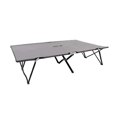 vidaXL Two Person Folding Sun Lounger Steel