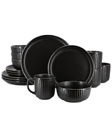 Elama Leo 16 Pc. Stoneware Dinnerware Set, Service for 4