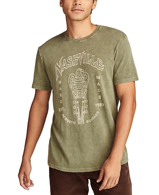 Lucky Brand Men's Nashville Guitars T-Shirt