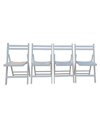 Slickblue Slatted Wood Folding Event Chair Elegant and Functional Seating for Special Occasions