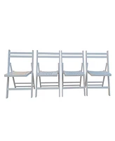 Slickblue Slatted Wood Folding Event Chair Elegant and Functional Seating for Special Occasions