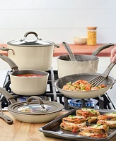 Rachael Ray Cook + Create Aluminum Nonstick Cookware Set, 11 Piece