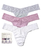 Hanky Panky Women's Holiday Pack Supima Cotton Low Rise Thong Underwear