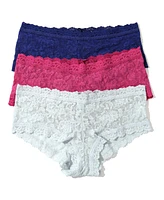 Hanky Panky Women's Holiday 3 Pack Signature Lace Boyshort Underwear