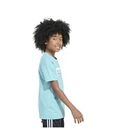 adidas Big Boys Short Sleeve Regular Fit Linear Melt Tee