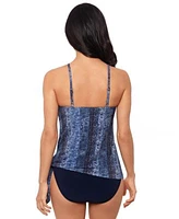 Magicsuit Womens Via Roma Alex Underwire Tankini Top Ruched Bottoms