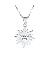 Bling Jewelry Irradiance Cz Accents Summer Beach Fun Created Orange Fire Opal Flaming Sunshine Star Sunburst Necklace Pendant Yellow Gold Plated .925