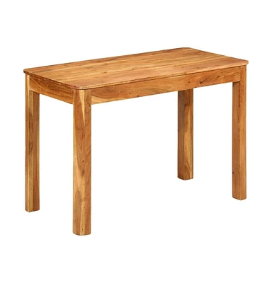 vidaXL Dining Table 43.3"x21.7"x29.9" Solid Wood Acacia