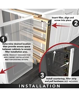 Rev-a-Shelf 6" Pullout Kitchen Cabinet Filler Organizer Spice Rack, 432-bf-6C