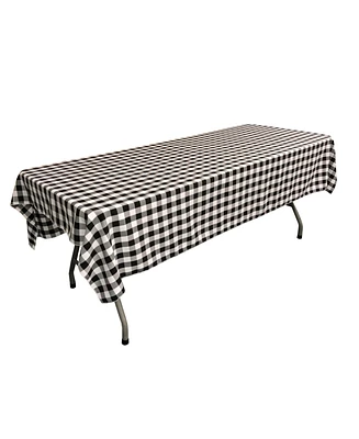 Slickblue Polyester Gingham Checkered Tablecloth – 60 x 84 Inch Rectangular