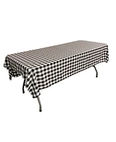 Slickblue Polyester Gingham Checkered Tablecloth – 60 x 84 Inch Rectangular