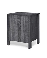 Slickblue Contemporary Nightstand with Faux Wood Design