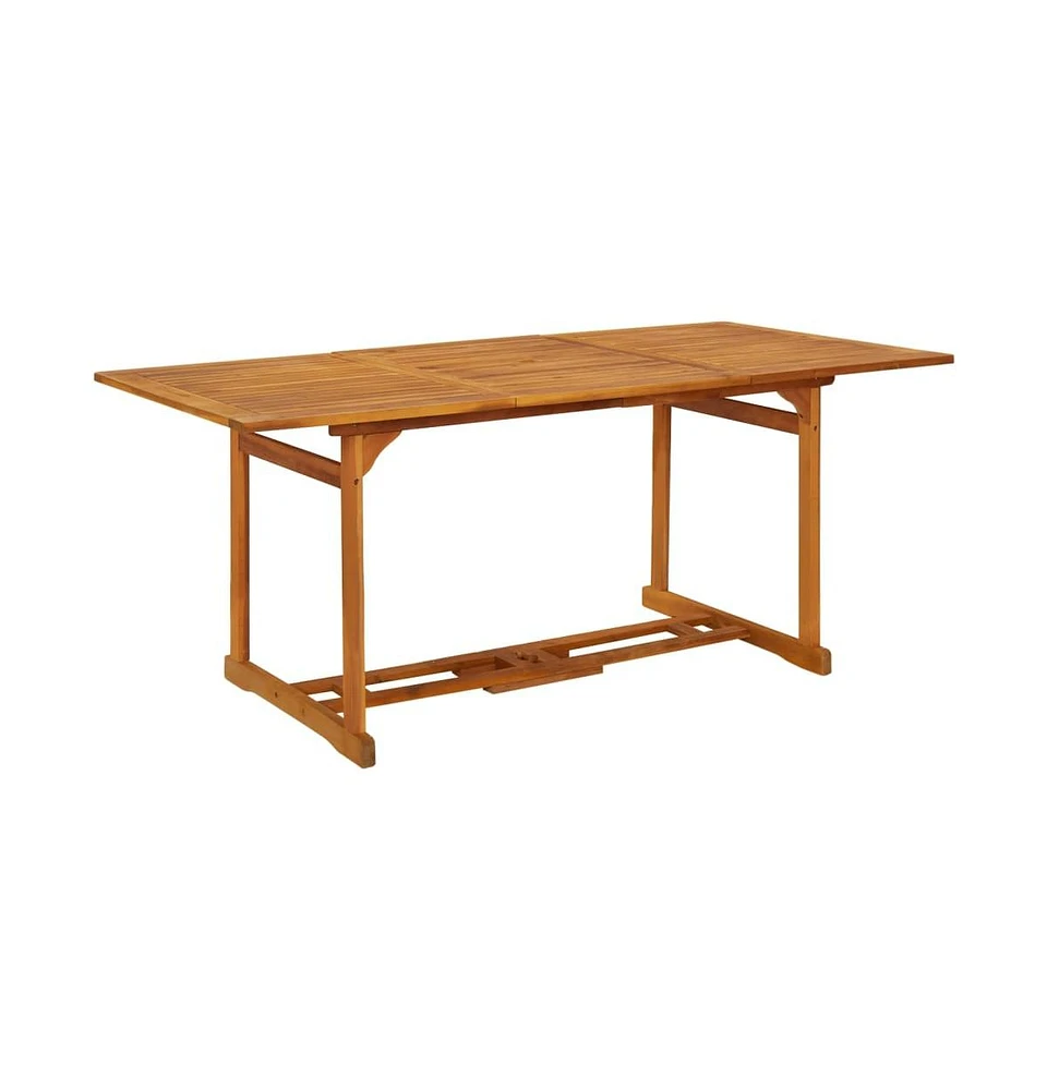 vidaXL Patio Dining Table 70.9"x35.4"x29.5" Solid Acacia Wood