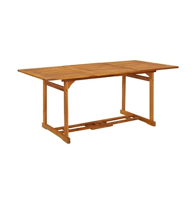 vidaXL Patio Dining Table 70.9"x35.4"x29.5" Solid Acacia Wood