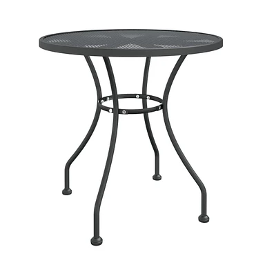 vidaXL Patio Table 31.5"x28.3" Expanded Metal Mesh Anthracite