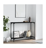 vidaXL Console Table Black 39.8"x12"x29.5" Engineered Wood