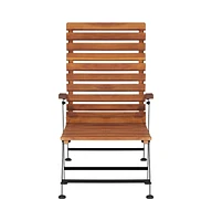 vidaXL Patio Deck Chair Solid Wood Acacia