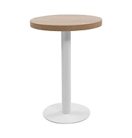 vidaXL Bistro Table Light Brown 23.6" Mdf