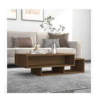 vidaXL Coffee Table Brown Oak 41.3"x21.7"x12.6" Engineered Wood