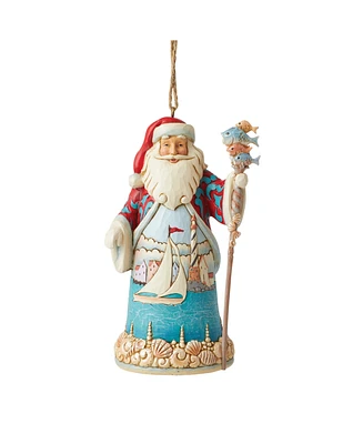 Jim Shore Coastal Santa Ornament