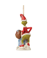 Jim Shore Grinch Climbing in Chimney Ornament