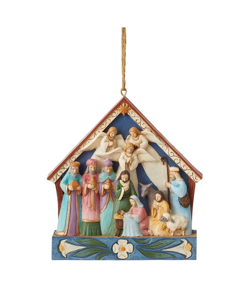 Jim Shore Nativity Stable Ornament