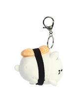 Aurora Mini Salmon Sushi Meowchi Keychain Tasty Peach Enchanting Plush Toy White 3.5"