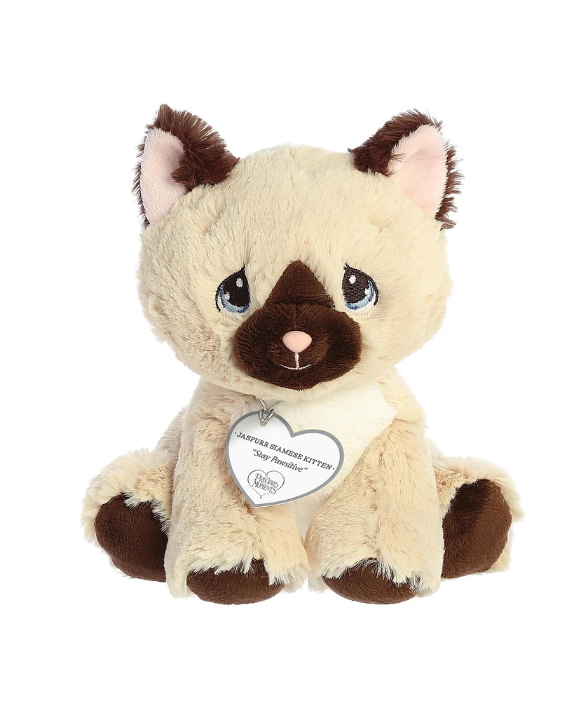 Aurora Small Jaspurr Siamese Kitten Precious Moments Inspirational Plush Toy Brown 7"