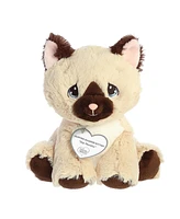 Aurora Small Jaspurr Siamese Kitten Precious Moments Inspirational Plush Toy Brown 7"