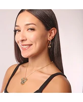 Disney Minnie Mouse Charm Dangle Hoop Earrings