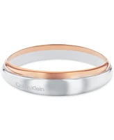 Calvin Klein Two-Tone Stainless Steel Bangle Bracelet