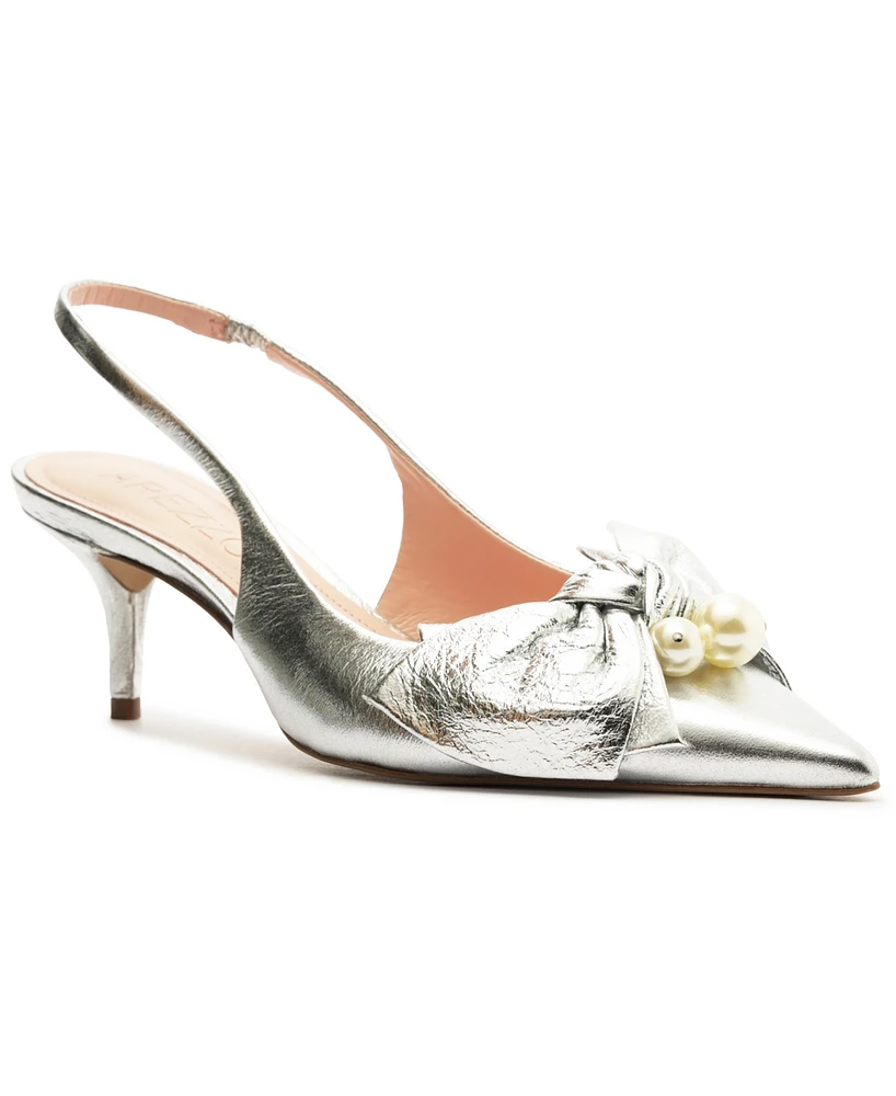 Arezzo Women's Mother of Pearl Low Stiletto Pumps