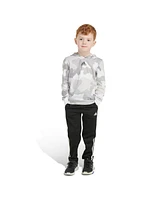 adidas Little and Toddler Boys Printed Hooded Tee Pant, 2-Piece Set