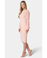 Bebe Women's Pearl Mesh Sweater Dress