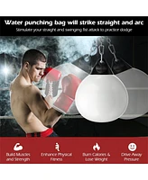 21 Inch Water Punching Bag with Adjustable Metal Chain-White