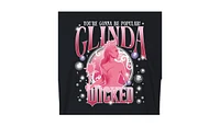 Hybrid Apparel Juniors Trendy Wicked Glinda Graphic Cropped T-Shirt