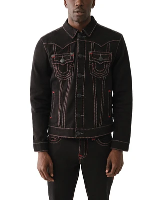 True Religion Men's Jimmy Pickstitch Denim Jacket