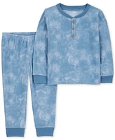 Carter's Toddler Girls Tie-Dye Fleece Pajamas, 2 Piece Set